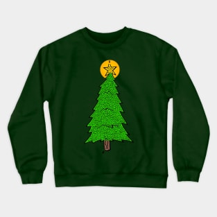 Christmas Tree Maze Crewneck Sweatshirt